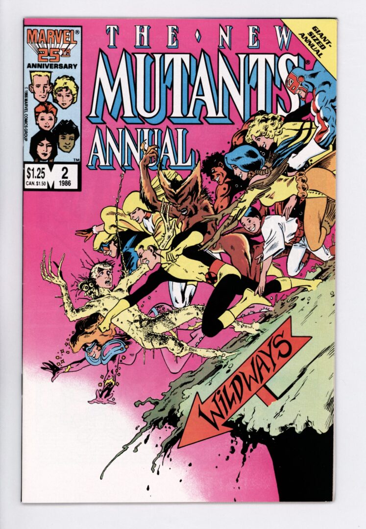 New Mutants Annual #2  VF+ 1st US appearance of Psylock (Elizabeth Braddock)