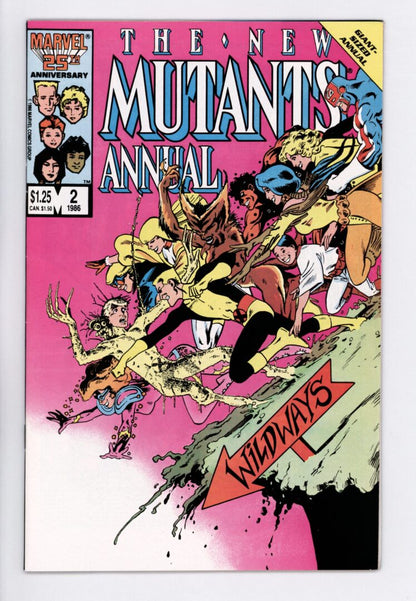 New Mutants Annual #2  VF+ 1st US appearance of Psylock (Elizabeth Braddock)