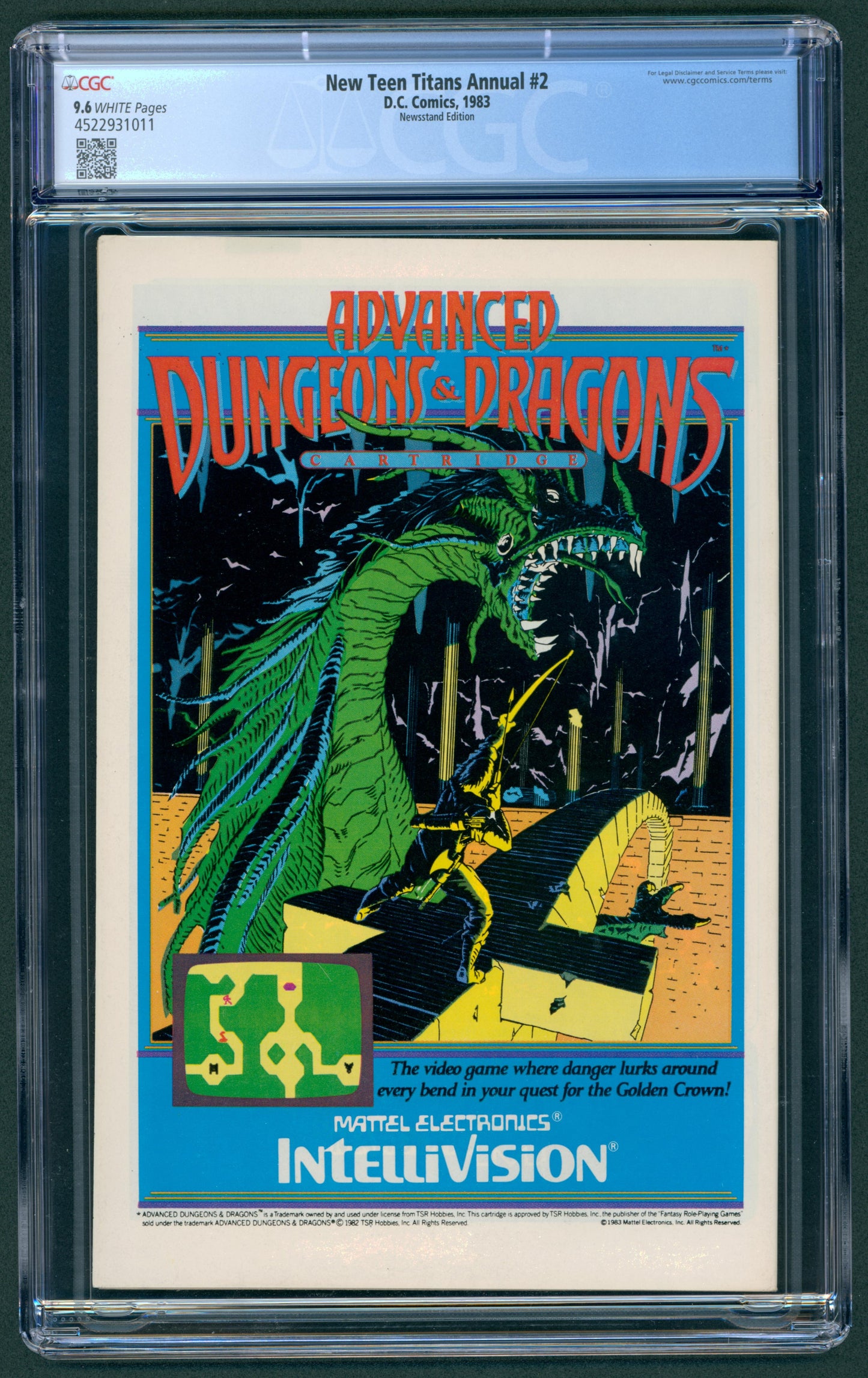 New Teen Titans Annual #2  CGC 9.6  1st App. of Vigilante Newsstand