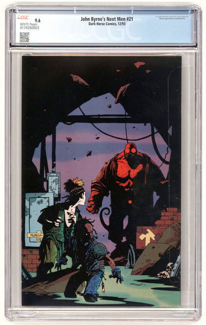 John Byrne's Next Men #21  CGC 9.6  1st full-color App. of Hellboy