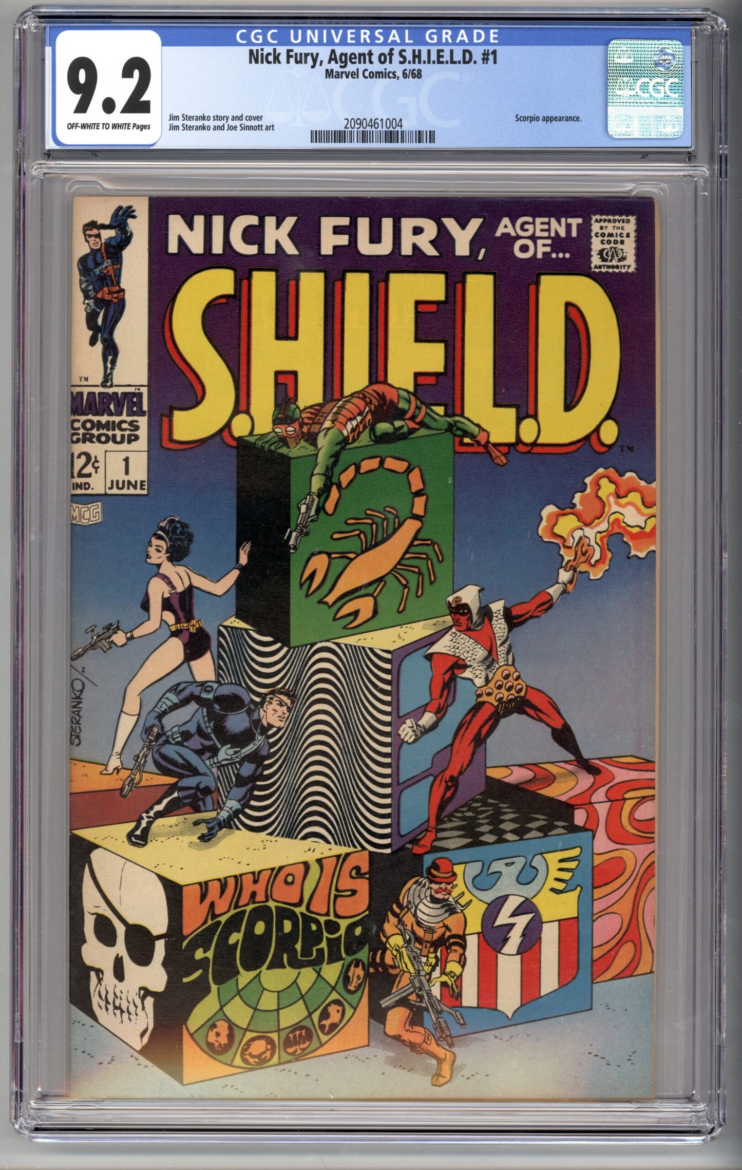 Nick Fury Agent of Shield #1  CGC 9.2