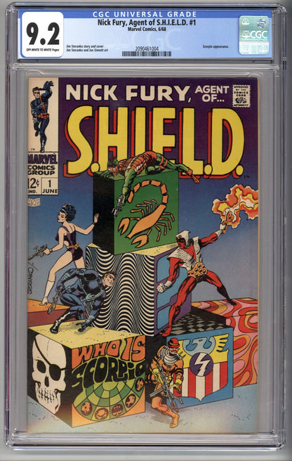 Nick Fury Agent of Shield #1  CGC 9.2