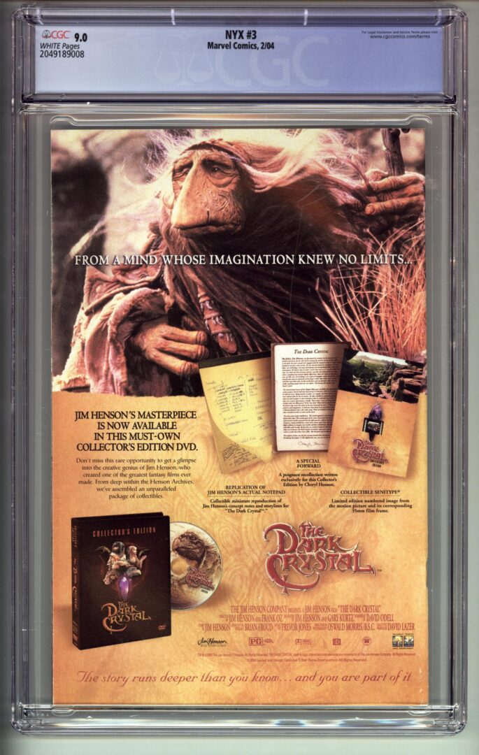 NYX #3  CGC 9.0  1st appearnce of X-23