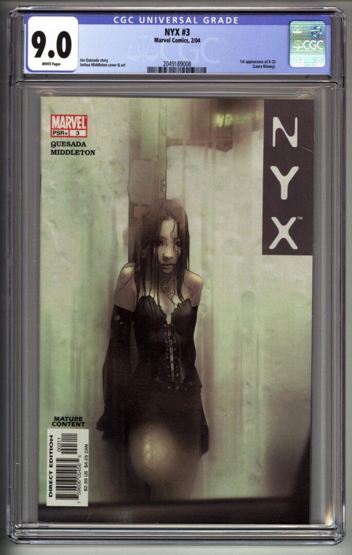 NYX #3  CGC 9.0  1st appearnce of X-23