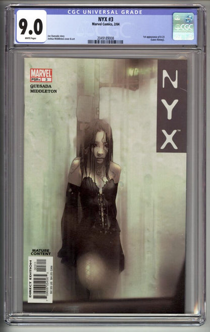 NYX #3  CGC 9.0  1st appearnce of X-23