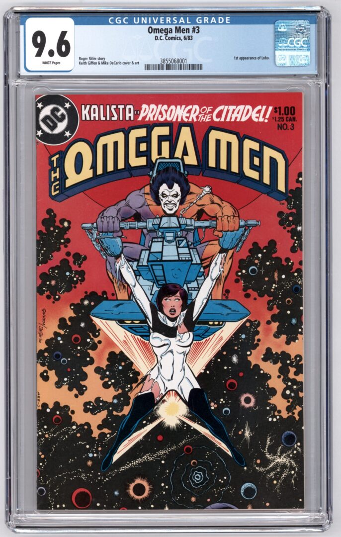 Omega Men #3  CGC 9.6  1st appearance of Lobo