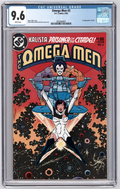 Omega Men #3  CGC 9.6  1st appearance of Lobo