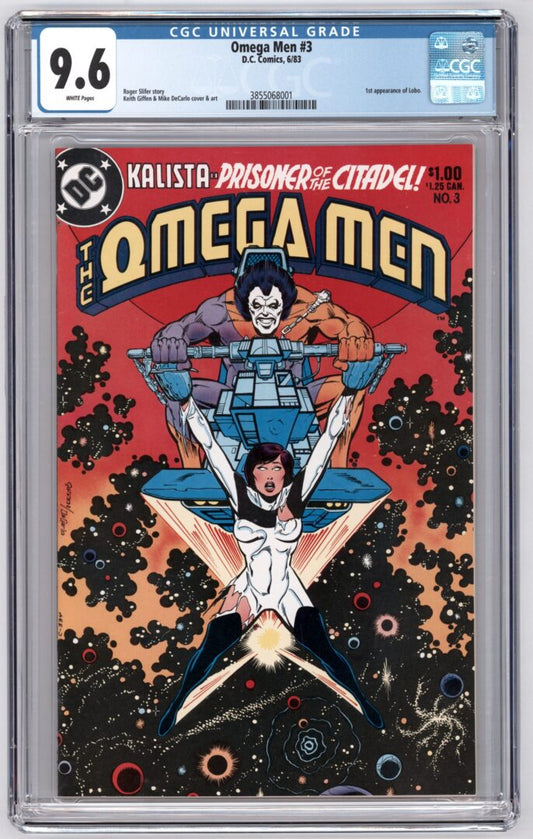 Omega Men #3  CGC 9.6  1st appearance of Lobo