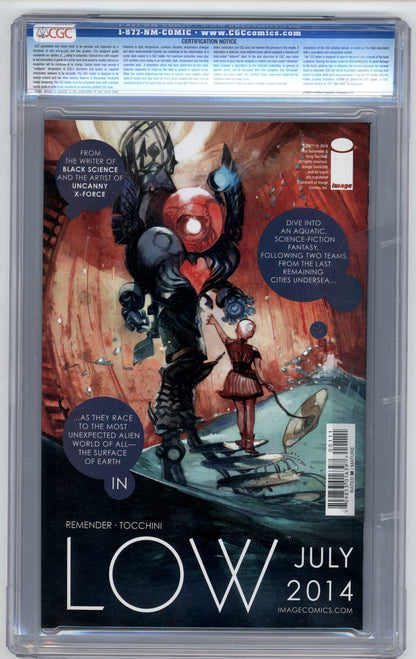 Outcast #1  CGC 9.8  1st appearance of  Kyle Barnes