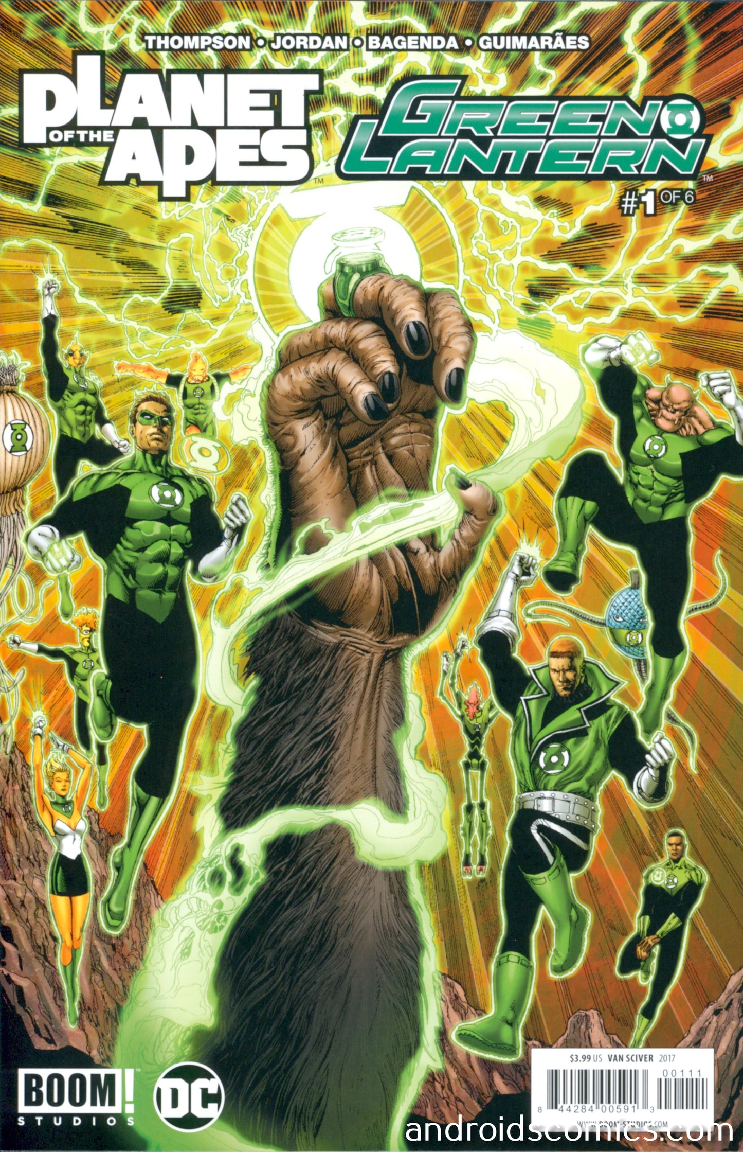 Planet Of Apes Green Lantern #1 Main Cover