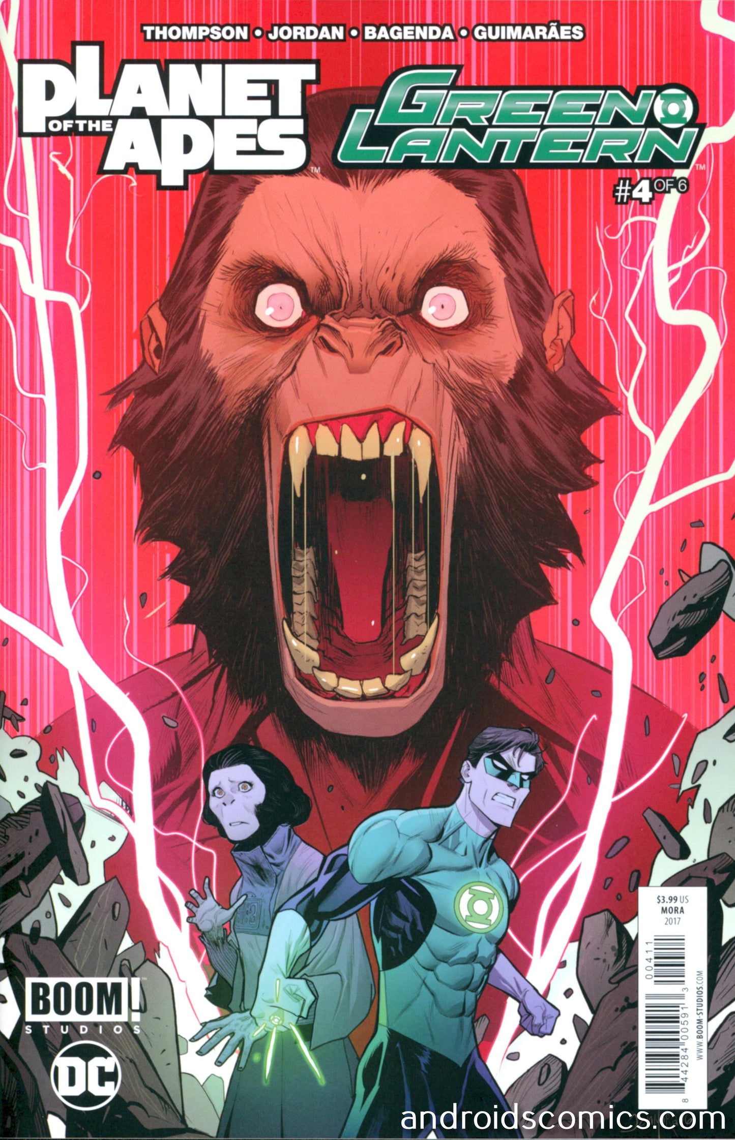 Planet Of Apes Green Lantern #4 Main Cover