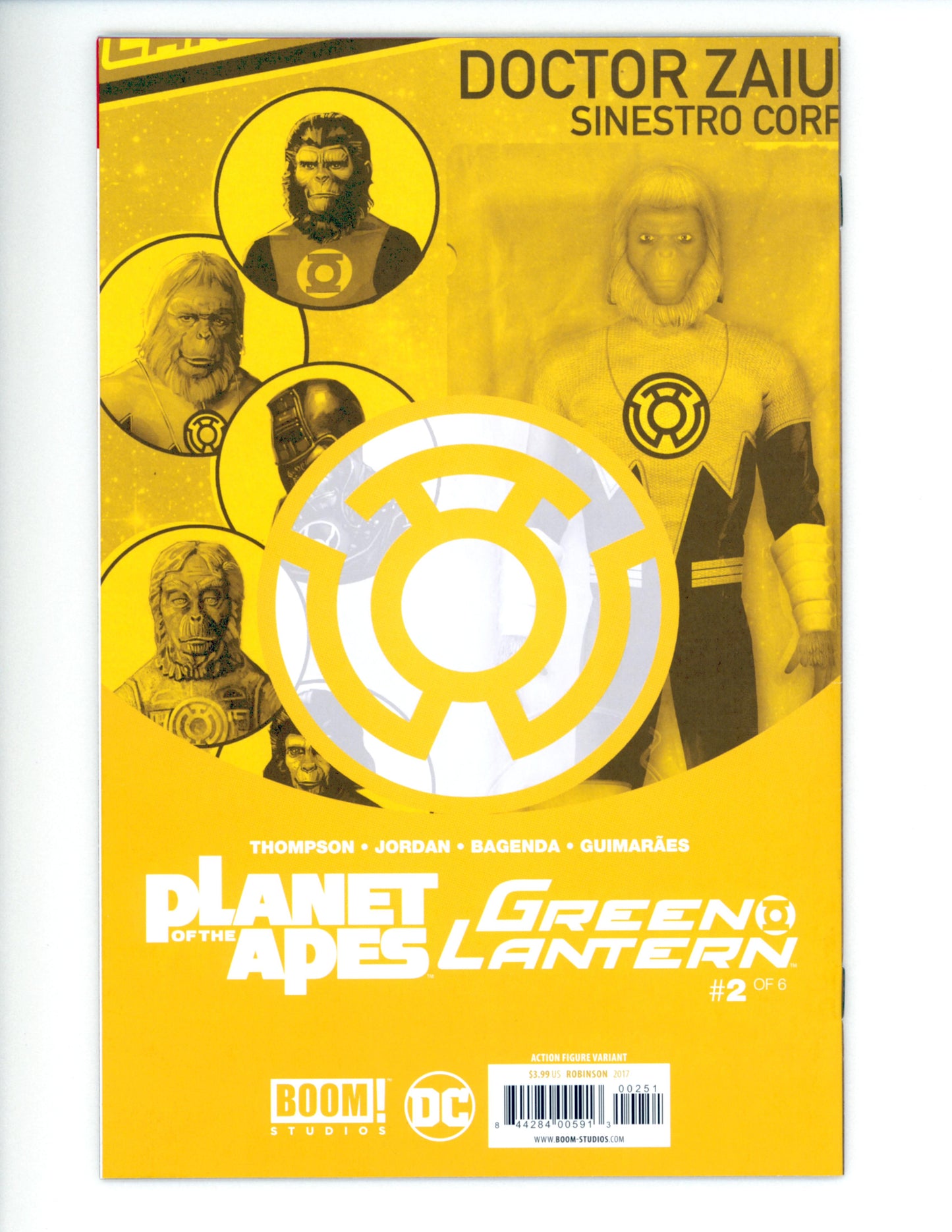 Planet Of The Apes Green Lantern #2  Action Figure Variant NM
