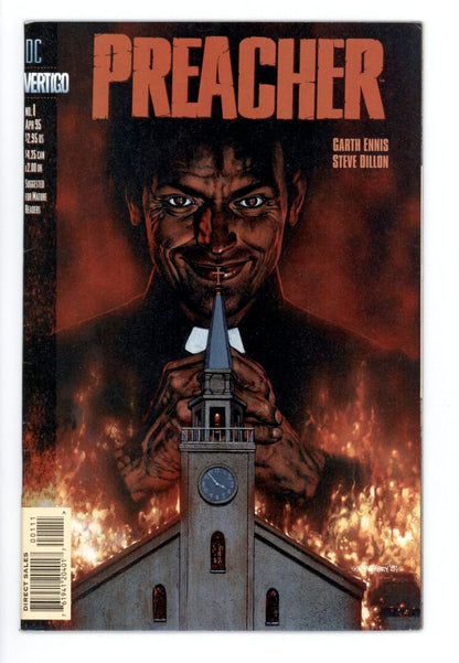 Preacher #1  FN/VF  1st appearance Jesse Custer the Preacher
