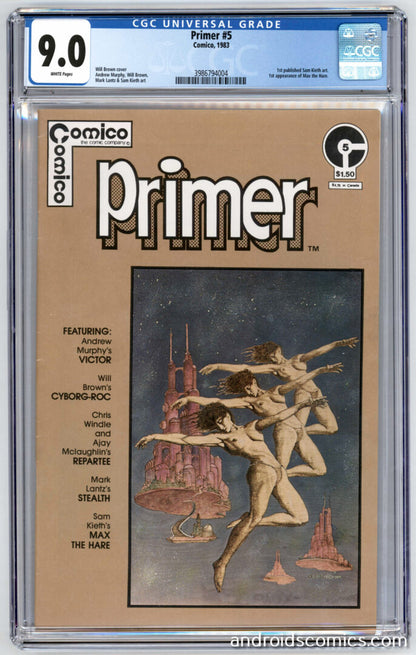 Primer #5  CGC 9.0  1st App. of Max the Hare