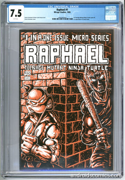 Raphael #1  CGC 7.5  1st App. of Casey Jones