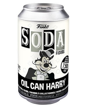 Funko Vinyl Soda Mighty Mouse Oil Can Harry