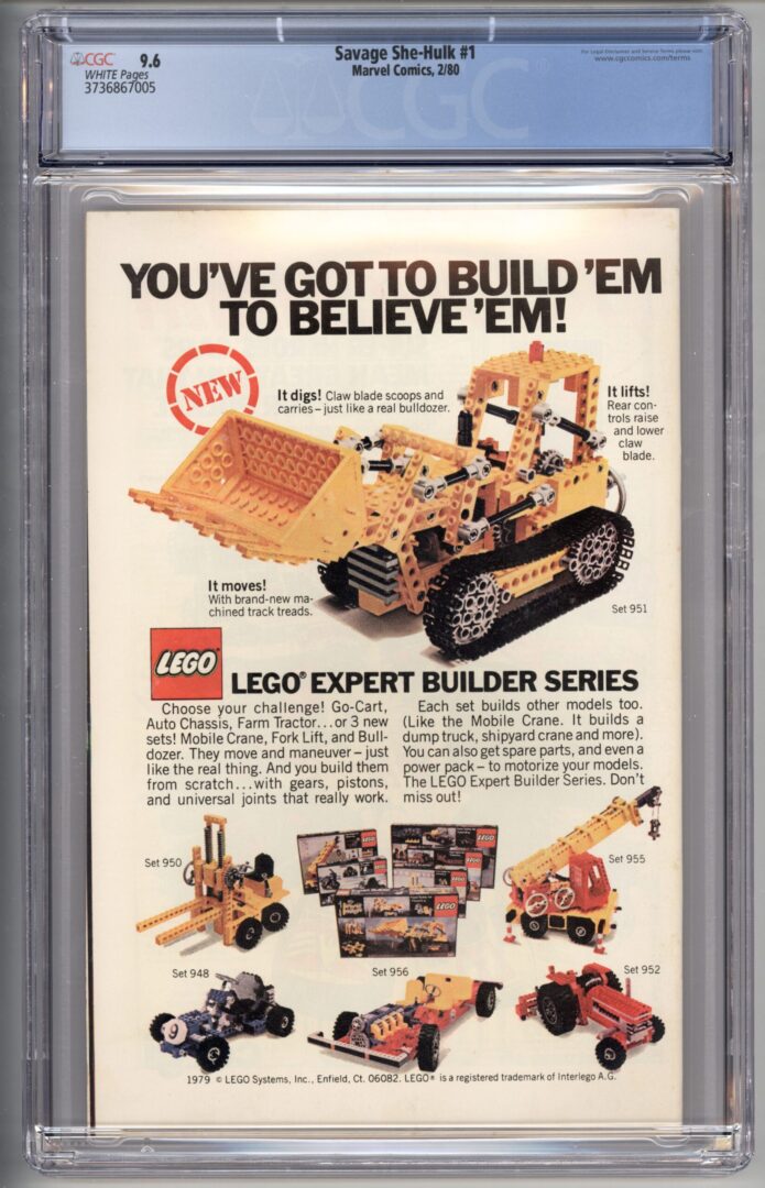 Savage She-Hulk #1  CGC 9.6 Newsstand Edition   Origin and 1st appearance of She-Hulk