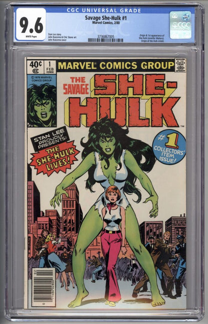 Savage She-Hulk #1  CGC 9.6 Newsstand Edition   Origin and 1st appearance of She-Hulk