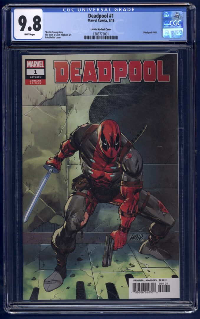 DeadPool #1  Liefeld Variant  CGC 9.8