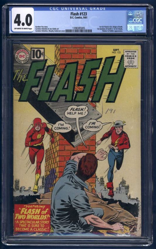 Flash #123  CGC 4.0