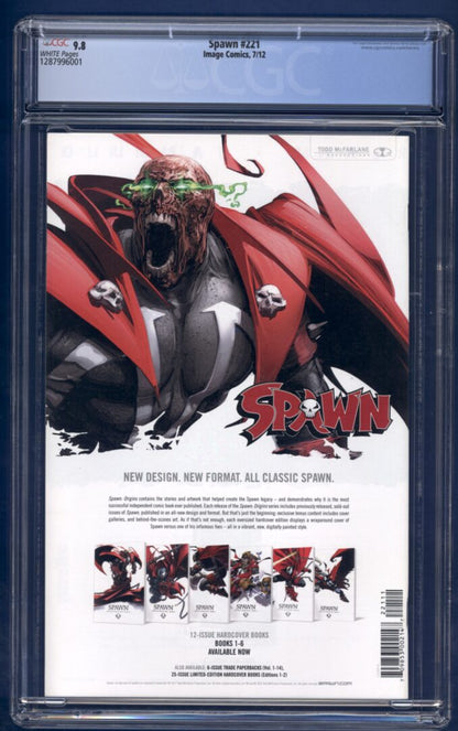 Spawn #221  CGC 9.8