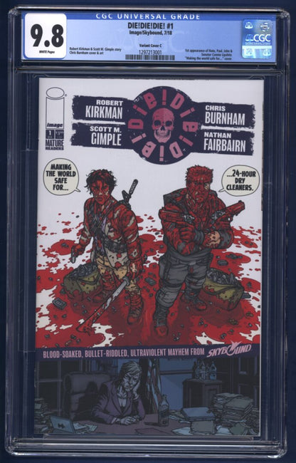 Die! Die! Die!  #1   Variant Cover C   CGC 9.8