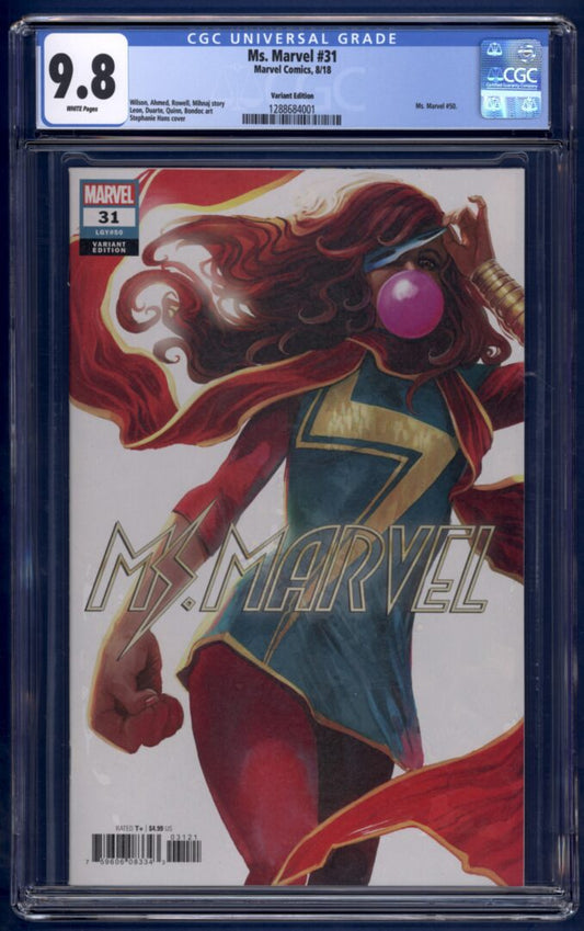 Ms. Marvel #31   CGC 9.8