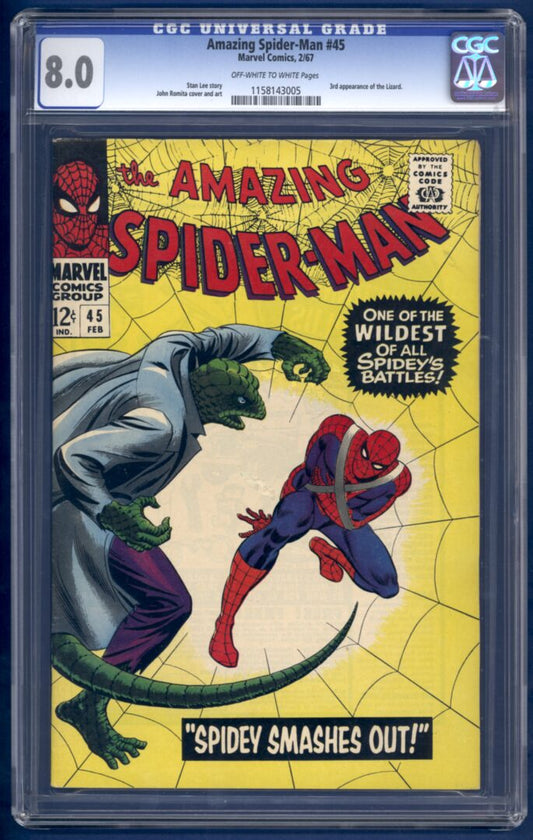 Amazing Spider-Man #45  CGC 8.0
