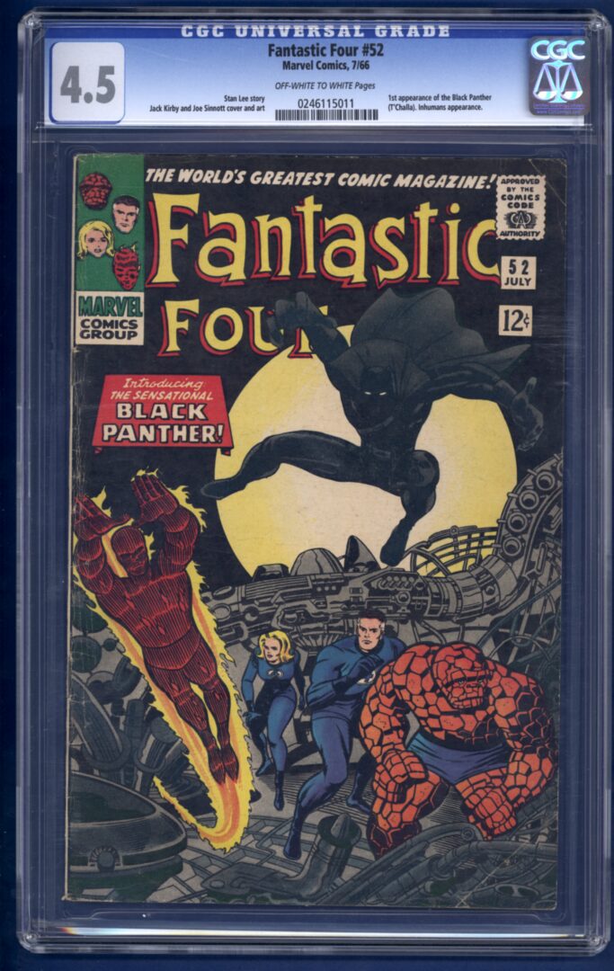 Fantastic Four #52  CGC 4.5  1st. appearance of the Black Panther  (T'Challa)