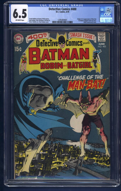 Detective Comics #400  CGC 6.5  Origin & 1st. appearance of Man-Bat