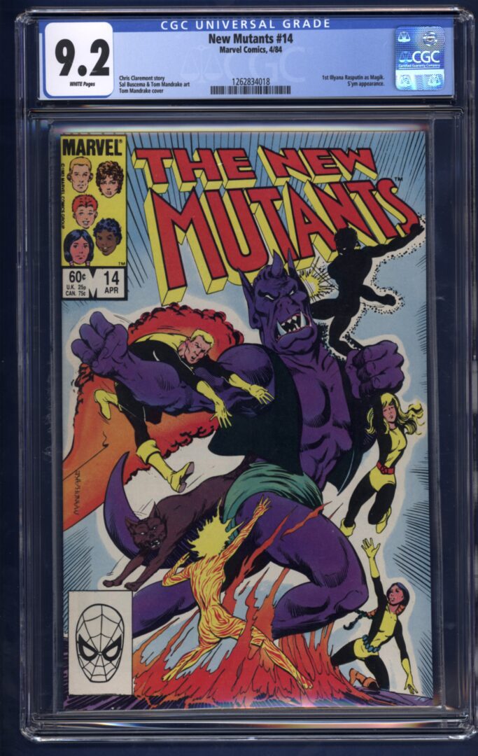 New Mutants #14  CGC 9.2  1st Illyana Rasputin as Magik