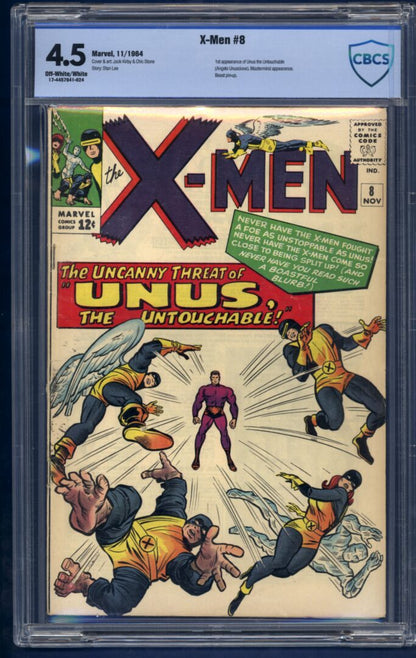 X-Men #8  CBCS 4.5  1st appearance of  Unus the Untouchable