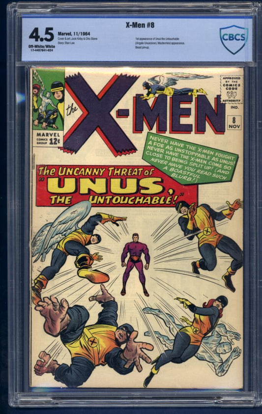 X-Men #8  CBCS 4.5  1st appearance of  Unus the Untouchable