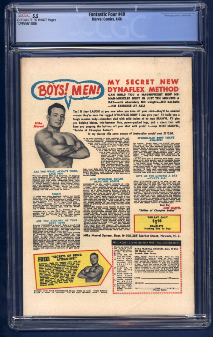 Fantastic Four #49  CGC 5.5  1st. full appearance of Galactus