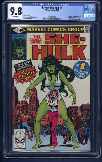 Savage She-Hulk #1  CGC 9.8  Origin & 1st appearance of She-Hulk