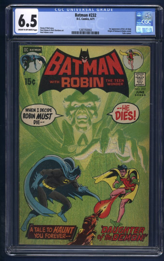 Batman #232  CGC 6.5  1st App. of  Ra's Al Ghul