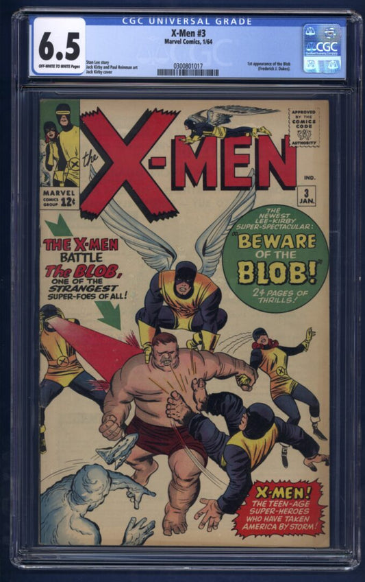 X-Men #3  CGC 6.5  1st appearance of the Blob