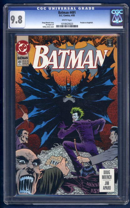 Batman #491  CGC 9.8  Prelude to Knightfall