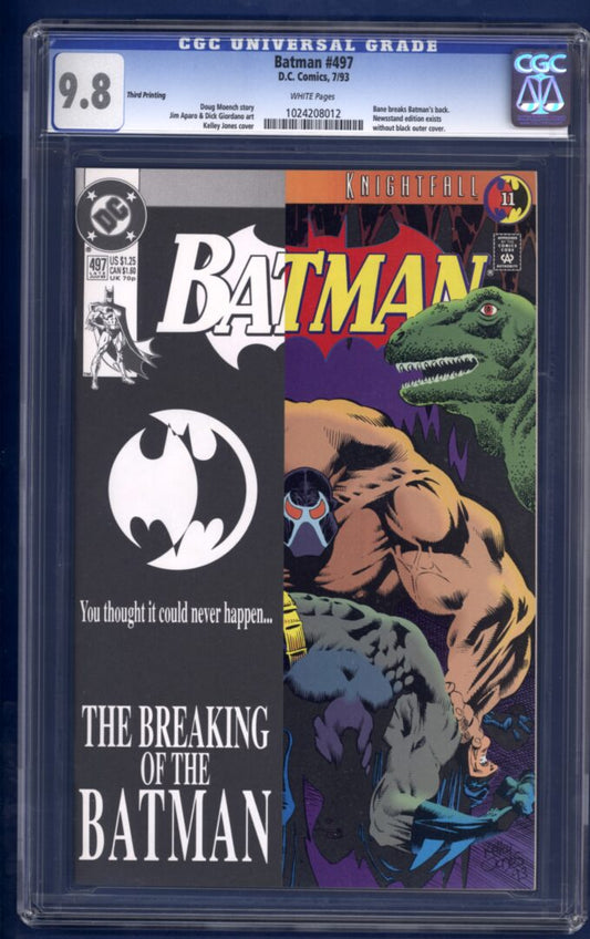 Batman #497  CGC 9.8  3rd Print