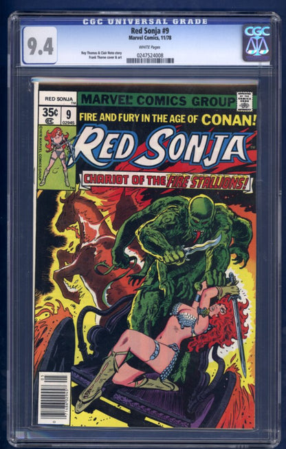 Red Sonja #9  CGC 9.4