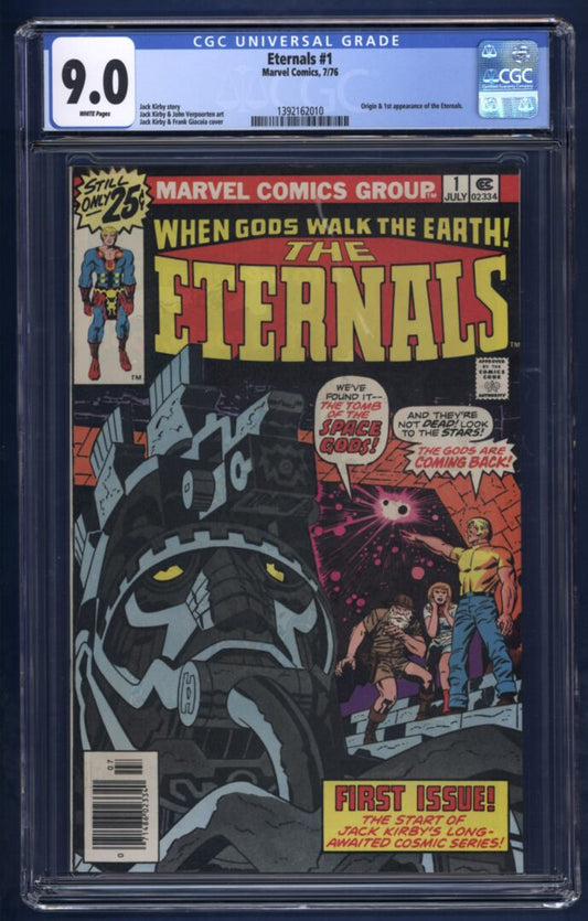 Eternals #1  CGC 9.0  Origin and 1st appearance of the Eternals