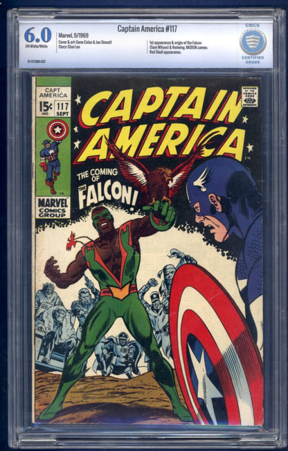 Captain America #117  CBCS 6.0  1st appearance of Falcon
