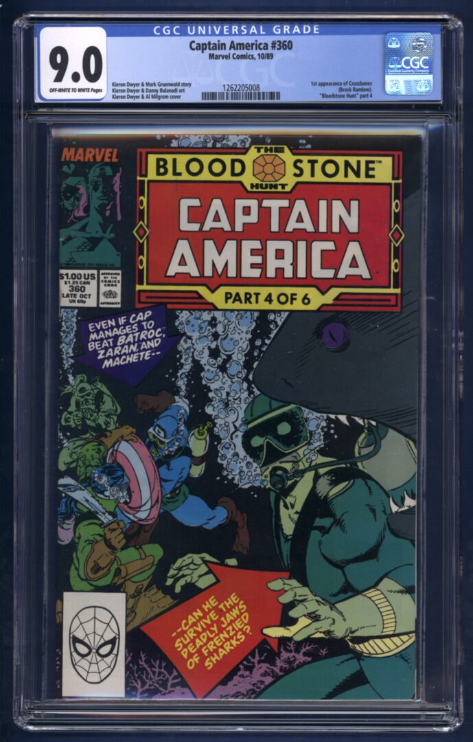 Captain America #360  CGC 9.0  1st appearance of Crossbones