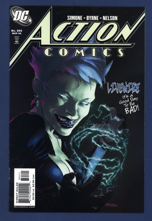 Action Comics #835 ~ VF ~ Origin & 1st appearance of Livewire (Leslie Willis)