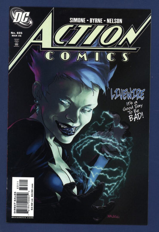 Action Comics #835  VF-  Origin & 1st appearance of Livewire (Leslie Willis)