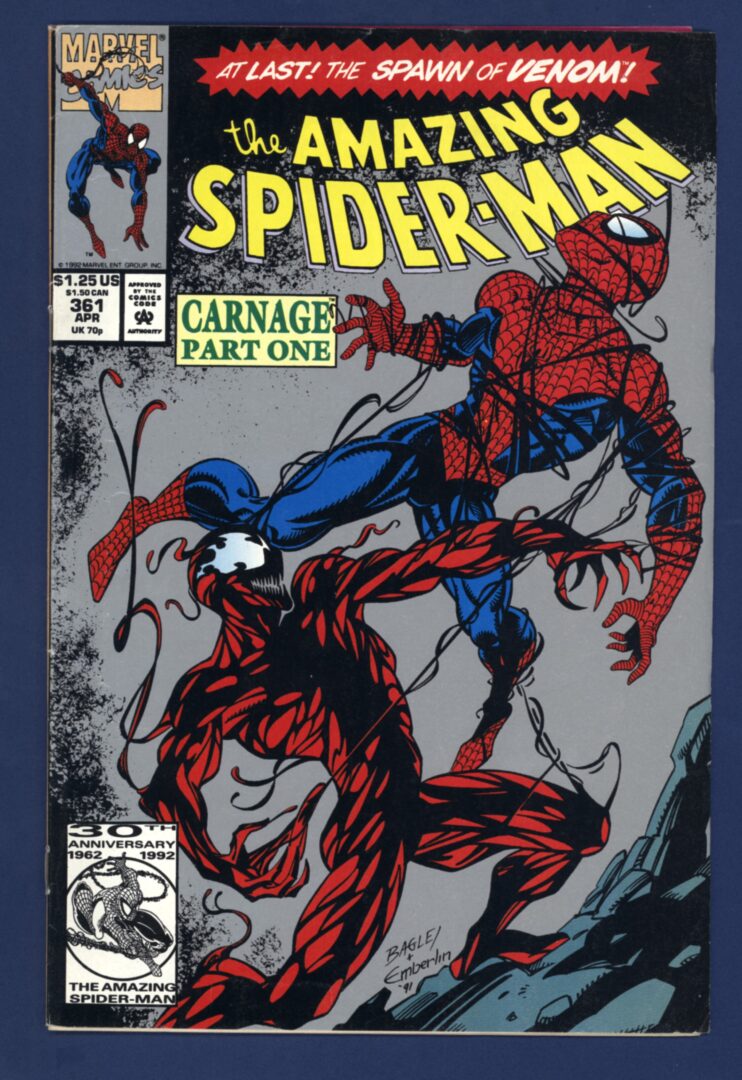 Amazing Spider-Man #361  2nd Print  VG  1st appearance of Carnage