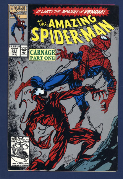 Amazing Spider-Man #361  2nd Print  VG  1st appearance of Carnage