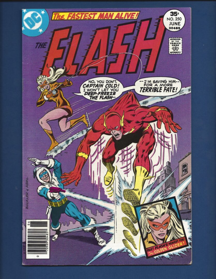 Flash #250  FN  1st Appearance of the Golden Glider
