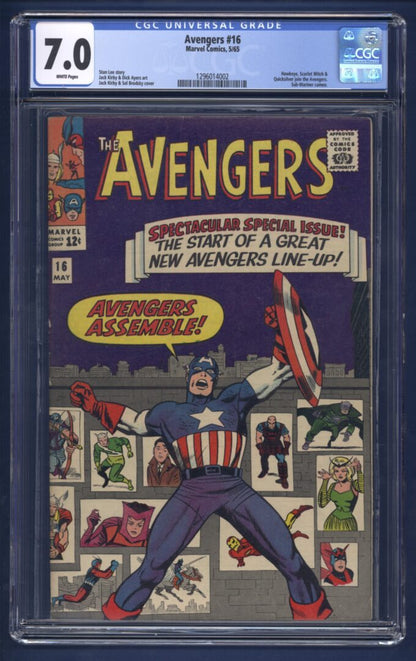 Avengers #16  CGC 7.0