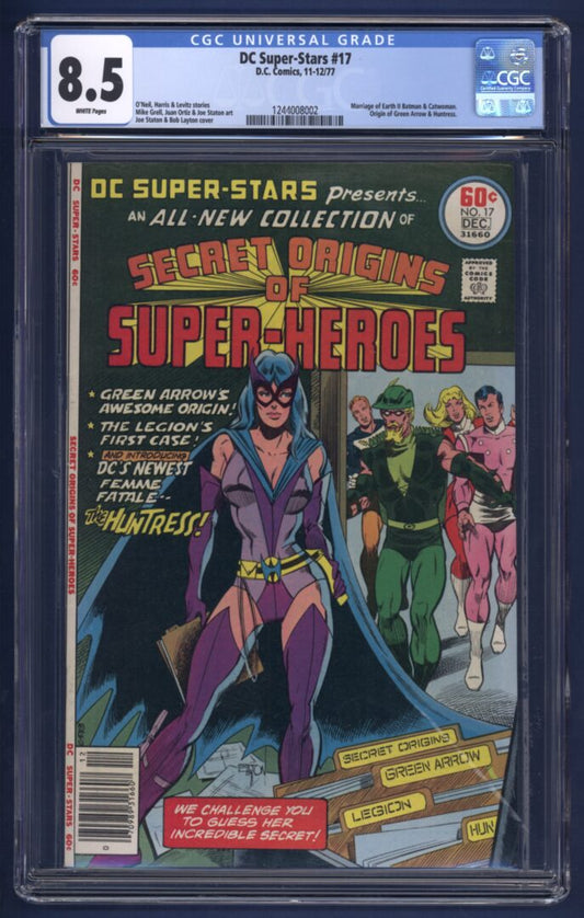 DC Super-Stars #17  CGC 8.5  1st appearance of Earth-2 Huntress
